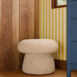 Beanbag Chairs-Babyletto Mushroom Pouf