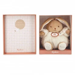 Plush Animals-Kaloo Musical Round Rabbit Cream