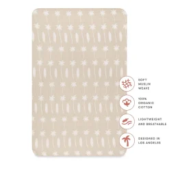 Bassinet Sheets|Crib Fitted Sheets-Babyletto Muslin All-Stages Bassinet Sheet