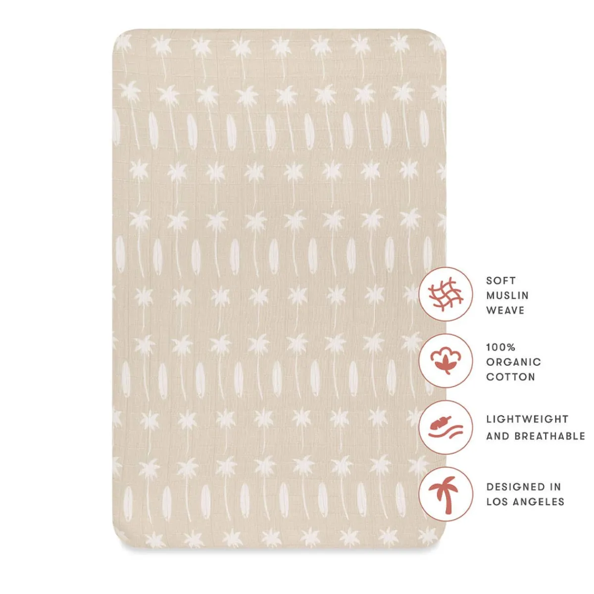 Bassinet Sheets|Crib Fitted Sheets-Babyletto Muslin All-Stages Bassinet Sheet