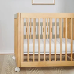 Crib Fitted Sheets-Babyletto Muslin All-Stages Midi Crib Sheet