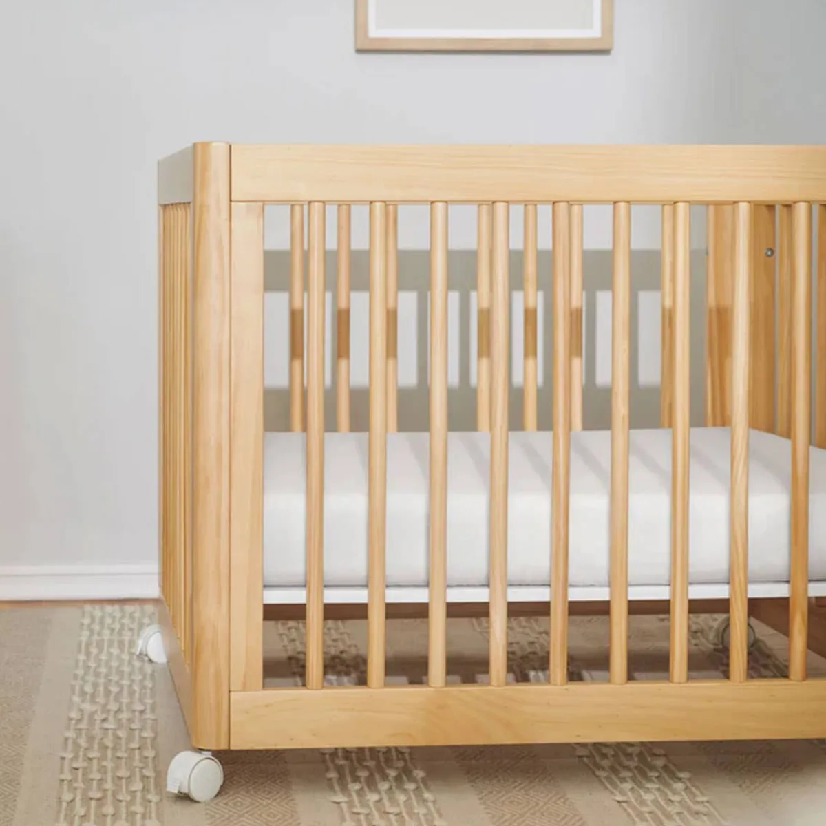 Crib Fitted Sheets-Babyletto Muslin All-Stages Midi Crib Sheet