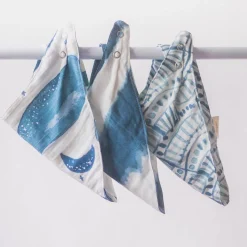 Bibs + Burps-Crane Baby Muslin Bib Set