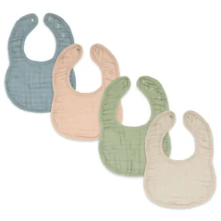 Bibs + Burps-Comfycubs Muslin Bibs (4 Pack)