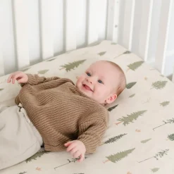 Crib Fitted Sheets-Saranoni Muslin Crib Sheet