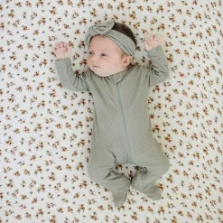 Crib Fitted Sheets-Mebie Baby Muslin Crib Sheet