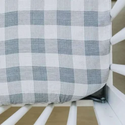 Crib Fitted Sheets-Mebie Baby Muslin Crib Sheet