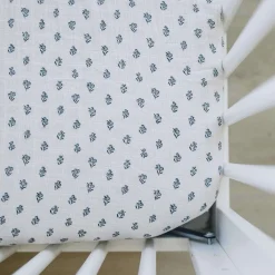 Crib Fitted Sheets-Mebie Baby Muslin Crib Sheet