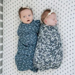 Crib Fitted Sheets-Mebie Baby Muslin Crib Sheet