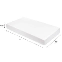 Crib Fitted Sheets-Babyletto Muslin Crib Sheet (White) Plain White