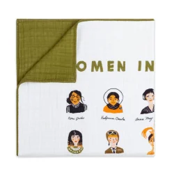 Kids Bedding|Blankets-Babyletto Muslin Quilt - Women In History
