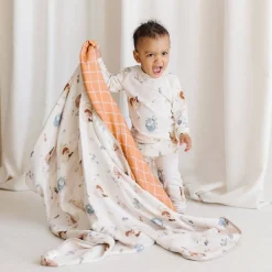Kids Bedding|Blankets-LouLou Lollipop Muslin Quilt Blanket