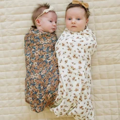 Blankets|Sleep Sacks + Wraps-Mebie Baby Muslin Swaddle