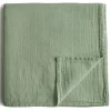 Blankets|Sleep Sacks + Wraps-Mushie Muslin Swaddle Blanket