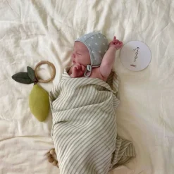 Blankets|Sleep Sacks + Wraps-Mushie Muslin Swaddle Blanket