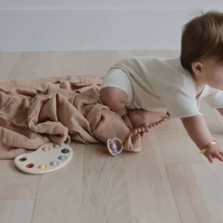 Blankets|Sleep Sacks + Wraps-Mushie Muslin Swaddle Blanket