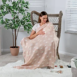 Sleep Sacks + Wraps-Comfycubs Muslin Swaddle Blankets (2 Pack)