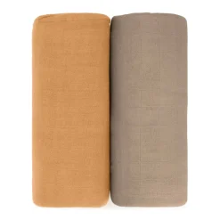 Sleep Sacks + Wraps-Comfycubs Muslin Swaddle Blankets (2 Pack)