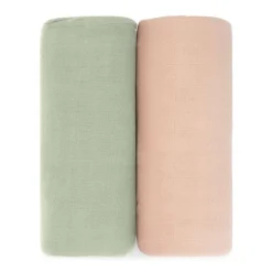 Sleep Sacks + Wraps-Comfycubs Muslin Swaddle Blankets (2 Pack)