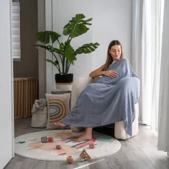 Sleep Sacks + Wraps-Comfycubs Muslin Swaddle Blankets (4 Pack)