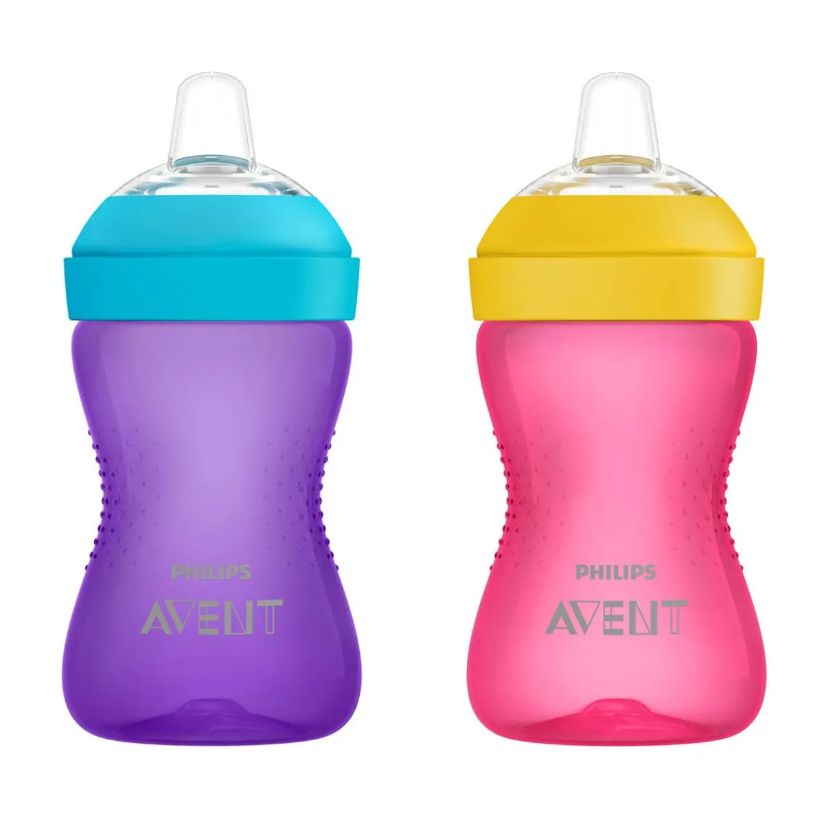 Kids Drinkware|Sippy Cups + Straw Cups-Philips Avent My Grippy Spout Cup (10 oz, 2 Pack)