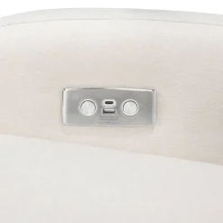 Motorized Gliders|Gliders-Babyletto Nami Electronic Glider Recliner with USB (Eco-Performance) Cream