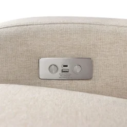 Soft Soles|Perforated Sneakers-Babyletto Nami Electronic Glider Recliner with USB (Eco-Weave)