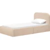 Twin Beds + Trundles-Babyletto Nara Twin Bed (Shearling)