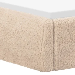 Twin Beds + Trundles-Babyletto Nara Twin Bed (Shearling)