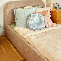 Twin Beds + Trundles-Babyletto Nara Twin Bed (Shearling)
