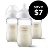 Baby Bottle Sets|Glass Baby Bottles-Philips Avent Natural Glass Bottle (8 oz, 3 Pack)