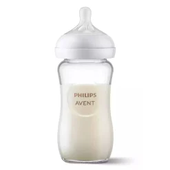 Baby Bottle Sets|Glass Baby Bottles-Philips Avent Natural Glass Bottle (8 oz, 3 Pack)