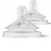 Nipples + Bottle Accessories-Philips Avent Natural Nipple - Flow 2 0m+