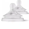 Nipples + Bottle Accessories-Philips Avent Natural Nipple - Flow 3 1m+
