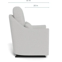 Gliders-Monte Design Nessa Glider - Fabric with Espresso Base