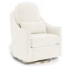 Gliders-Monte Design Nessa Glider - Faux Sheepskin with Swivel Base