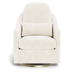 Gliders-Monte Design Nessa Glider - Faux Sheepskin with Swivel Base