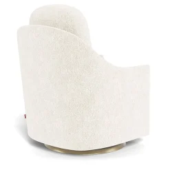 Gliders-Monte Design Nessa Glider - Faux Sheepskin with Swivel Base