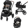 Soft Soles|Perforated Sneakers-Maxi-Cosi New Generation Zelia Luxe 5-in-1 Modular Travel System - Onyx Sand