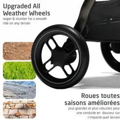 Soft Soles|Perforated Sneakers-Maxi-Cosi New Generation Zelia Luxe 5-in-1 Modular Travel System - Onyx Sand