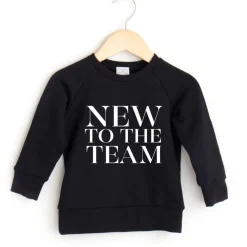 Sweaters + Jackets-Posh & Cozy New to the Team Crewneck (Infant)