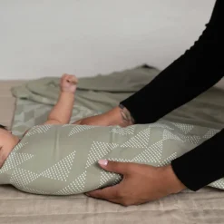 Blankets|Sleep Sacks + Wraps-Indigo Arrows x FREED Niiwin Swaddle Blanket