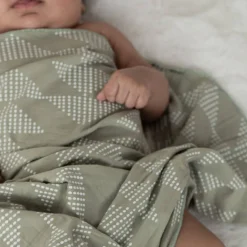 Blankets|Sleep Sacks + Wraps-Indigo Arrows x FREED Niiwin Swaddle Blanket