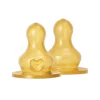 Nipples + Bottle Accessories-Bibs Nipples Round (2 Pack)
