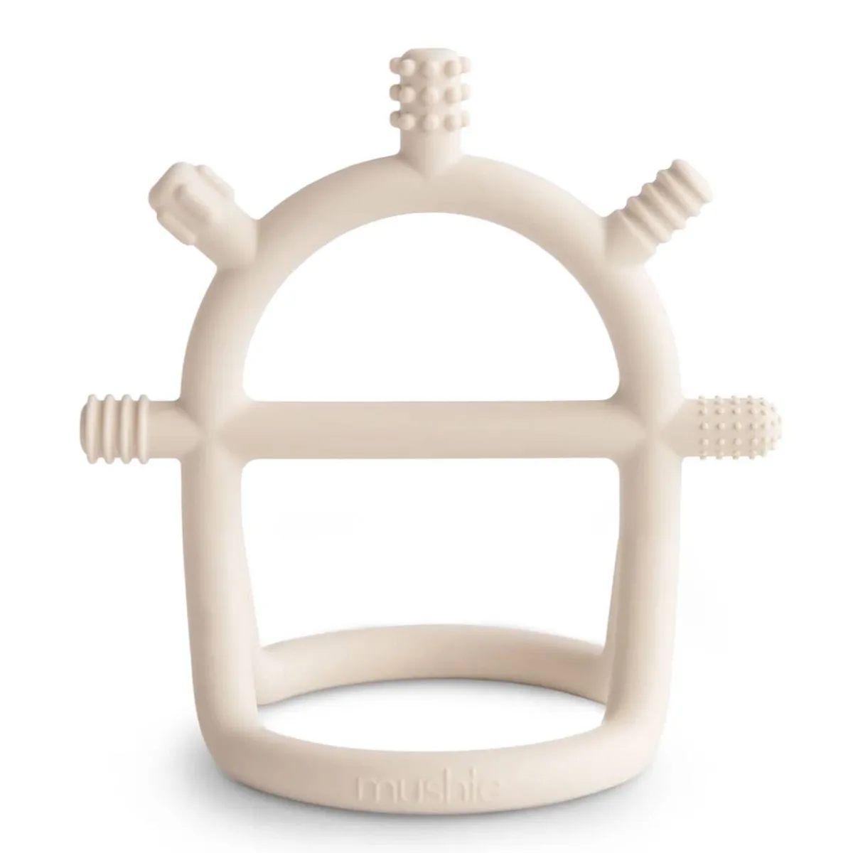 Teethers|Pacifiers + Clips-Mushie No-Drop Sensory Teether