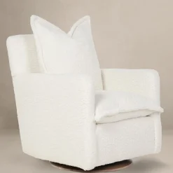 Gliders-Oilo Nola Swivel Glider with Wood Base (Grade D)