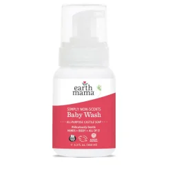 Infant Shampoo + Conditioner|Infant Body Wash-Earth Mama Organics Non-Scents Baby Wash