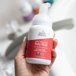 Infant Shampoo + Conditioner|Infant Body Wash-Earth Mama Organics Non-Scents Baby Wash