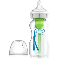 Glass Baby Bottles|Baby Bottles-Dr. Brown's Options+ Wide Neck Glass Bottle (9 oz)