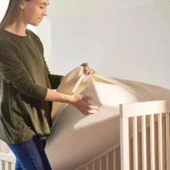 Crib Mattresses-Naturepedic Organic Breathable 2-Stage Crib Mattress
